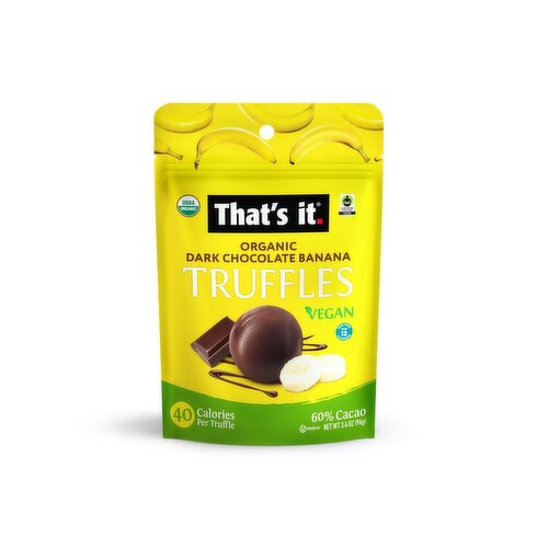Organic Dark Chocolate Banana Truffle